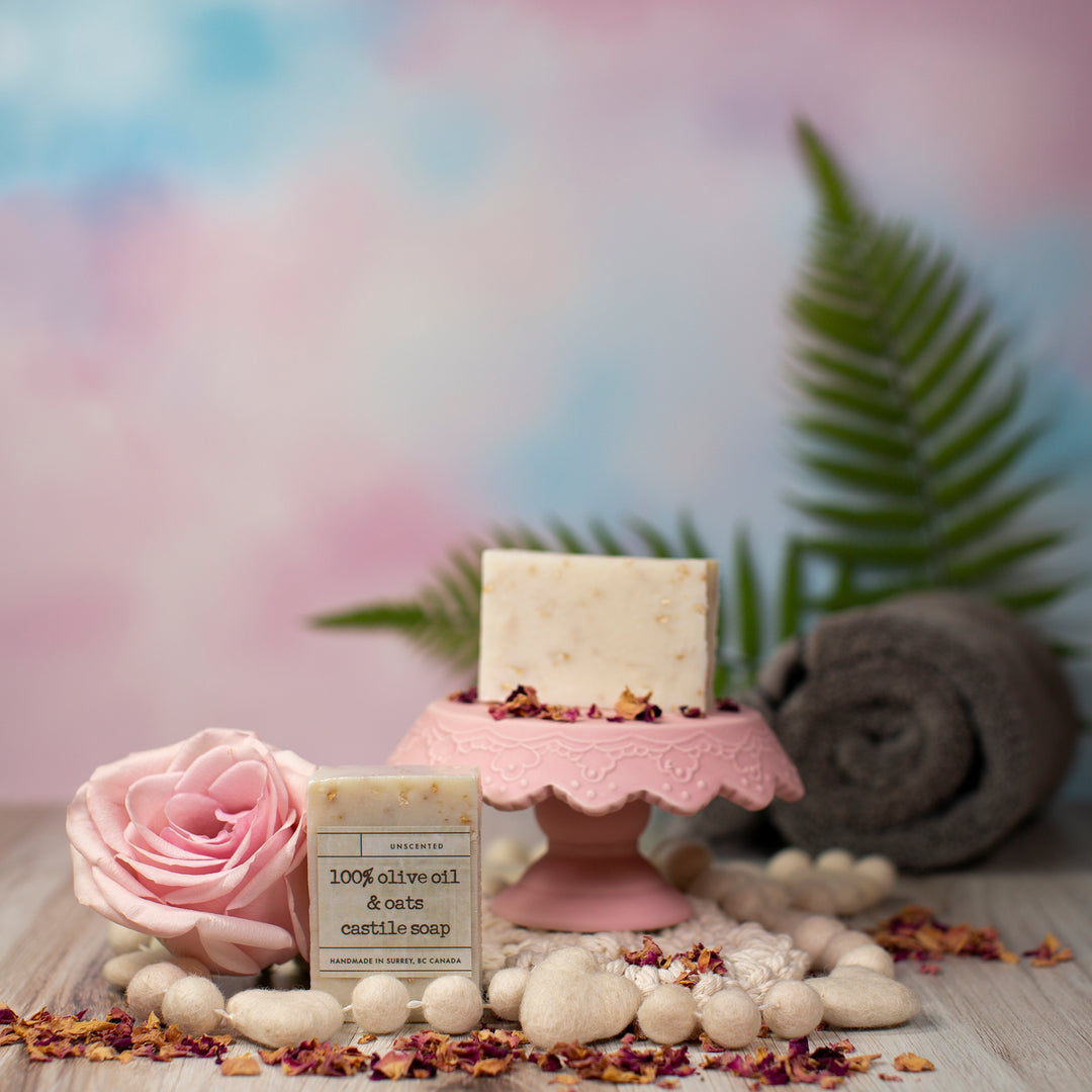 100% Olive Oil & Oats Castile Soap Bar Unscented
