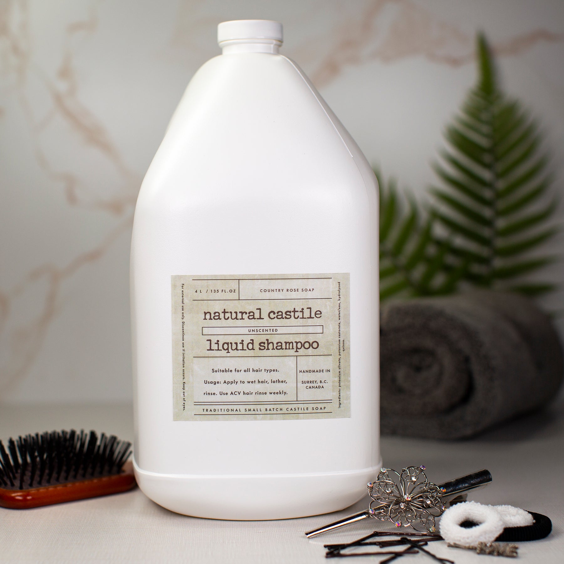 Unscented Natural Castile Shampoo Gallon