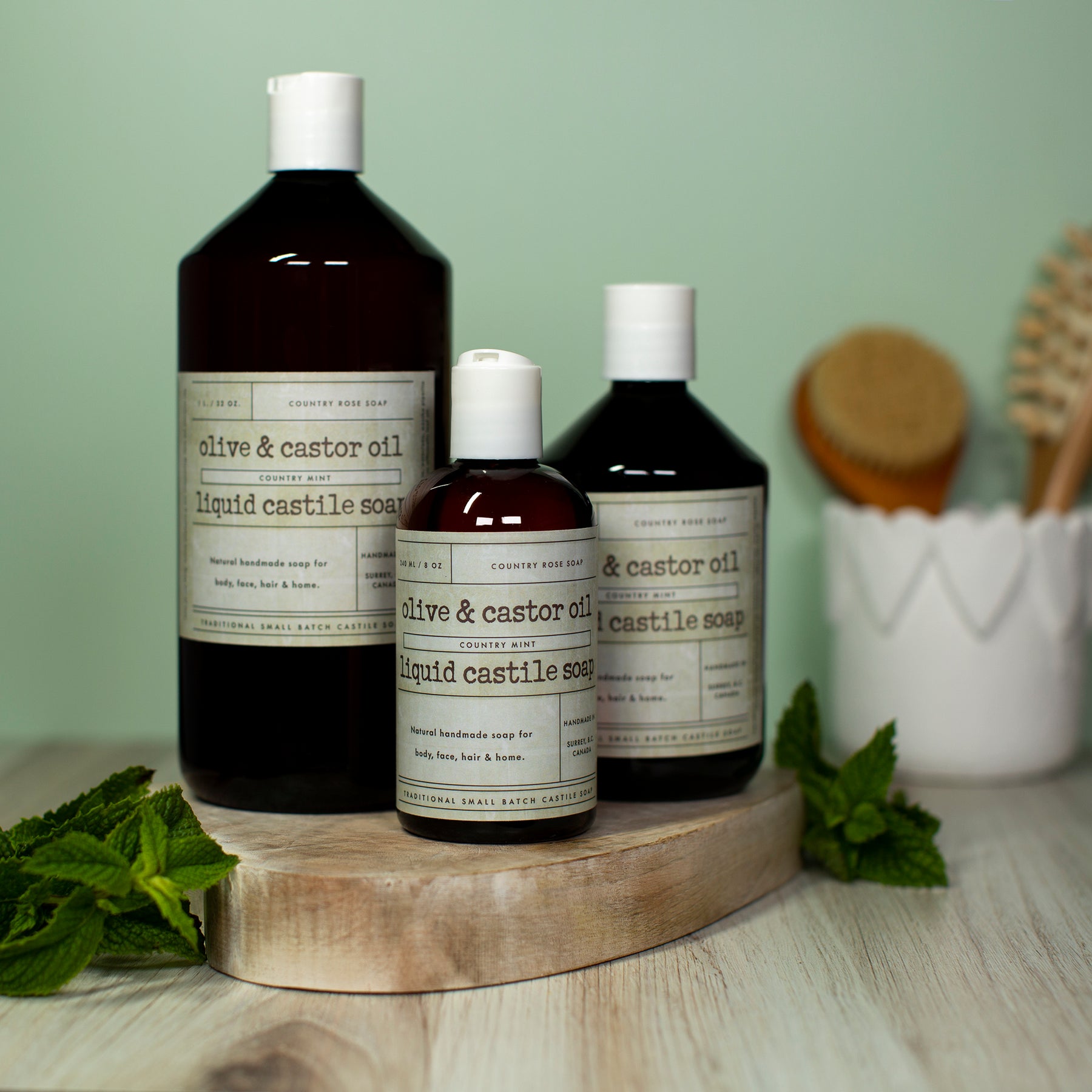 Liquid Castile Soap with Castor  - Country Mint