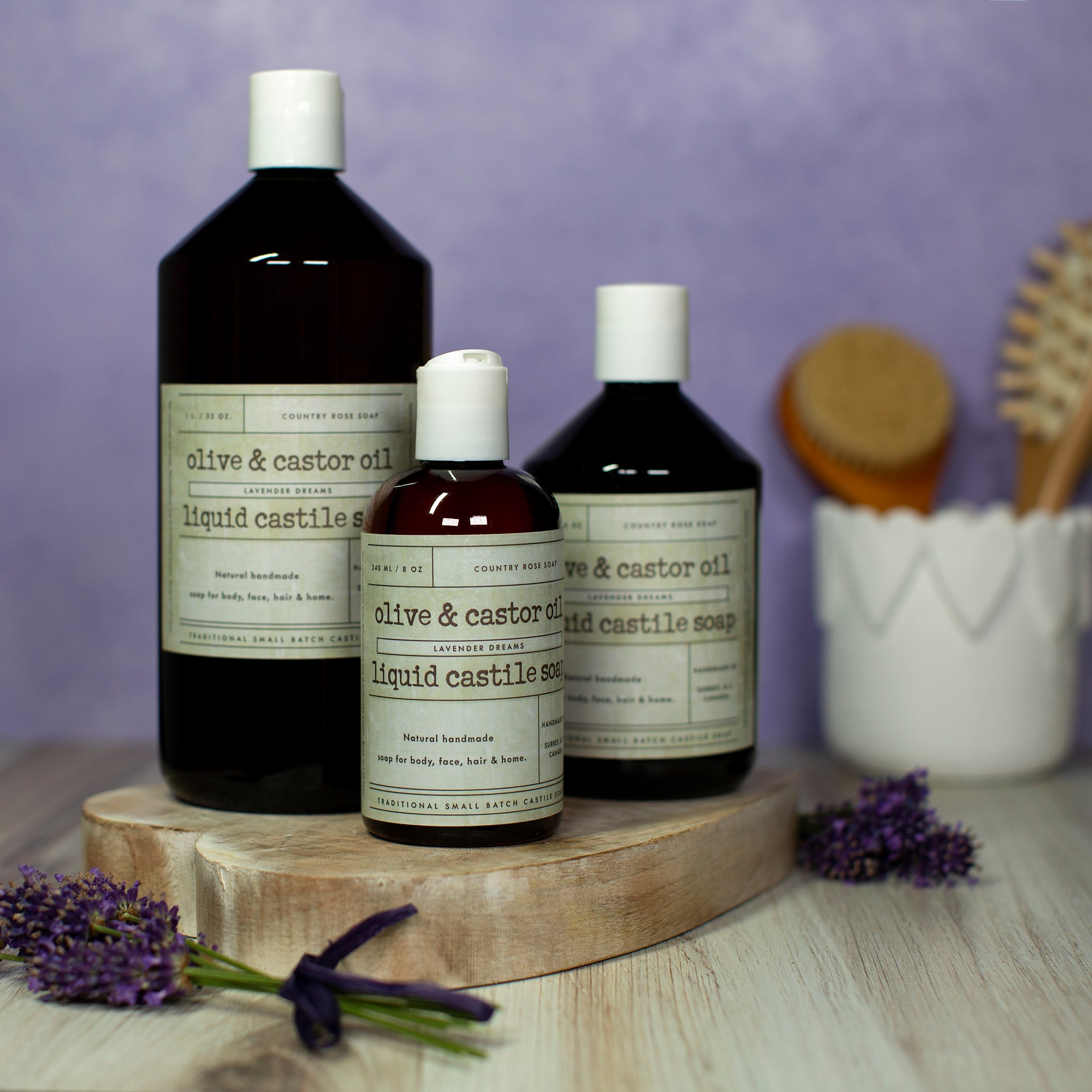 Liquid Castile Soap with Castor  - Lavender Dreams